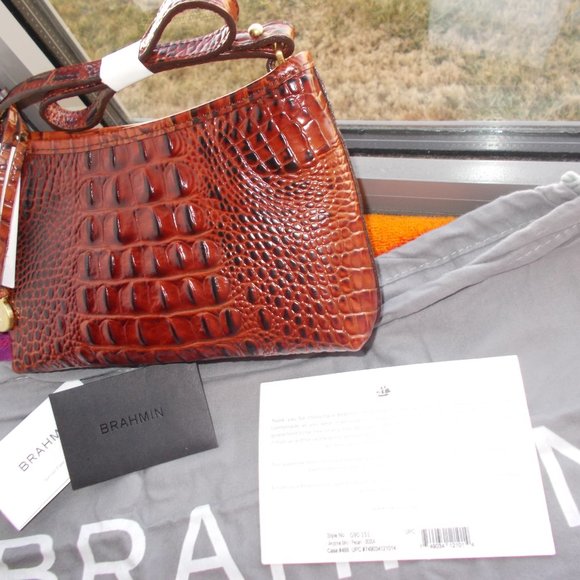 Brahmin New Authentic Pecan Brown Handbag - Picture 7 of 9
